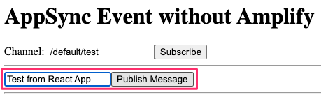 Publish from React App