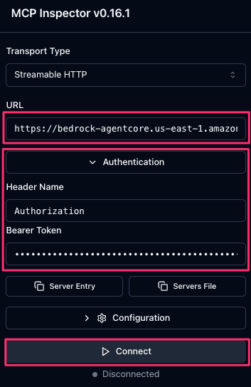 Connect to remote MCP server