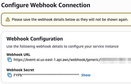 Confirm Webhook configuration