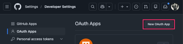 Create OAuth App
