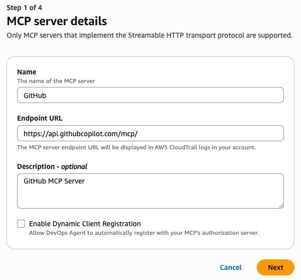 Register MCP Server detail 1